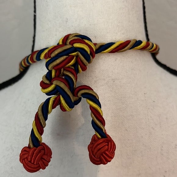 Bottega Veneta made in Italy handbag! Beautiful condition! Red/Yellow/Navy/Gold - Picture 8 of 9